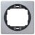 EON E6801.SE One-gang frame 80×80, silver with black holder