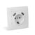 Entac Arnold Recessed wall socket earthed + 2 USB 2.1A (total) White