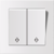 Entac 106+6 Arnold Recessed alternative switch White