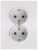Entac Arnold Recessed wall socket 2x earthed White