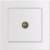 Entac Arnold Recessed wall TV socket End type White