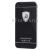 Ferrari Style Frosting Metal Paste Skin  Plastic Back Cover for iPhone 4(Black)