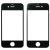 Front Screen Outer Glass Lens for iPhone 4 (Black)
