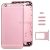 Full Assembly Housing Cover for iPhone 6, Including Back Cover & Card Tray & Volume Control Key & Power Button & Mute Switch Vibrator Key(Pink)