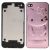 Hello Kitty Style Emboss Metal Brushed  Back Cover for iPhone 4(Pink)
