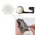 Home Button and PCB Membrane Flex Cable for iPhone 4S(White)