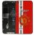 Manchester United Style  Glass Back Cover for iPhone 4(Red)