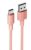 XO NB156 USB Καλώδιο Φόρτισης για Type-C Ροζ