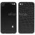 Split Leather  Back Cover for iPhone 4(Black)