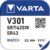 Varta Ρολογιού V301 (1τμχ)