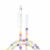 XO NB-Q301 Πολύχρωμο Καλώδιο με Χάντρες Type-C σε Type-C 60W & Lighting 27W 1m